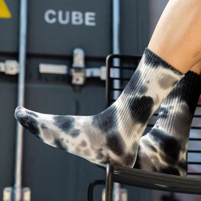 Calzini da basket, calzini tintura cravatta americana, intersuola da uomo, calze di asciugamano spesse, calze lunghe, cotone in anello, ins, fondo di asciugamano alla moda Calzini da basket, calzini tintura cravatta americana, intersuola da uomo, calze di asciugamano spesse, calze lunghe, cotone in anello, ins, fondo di asciugamano alla moda