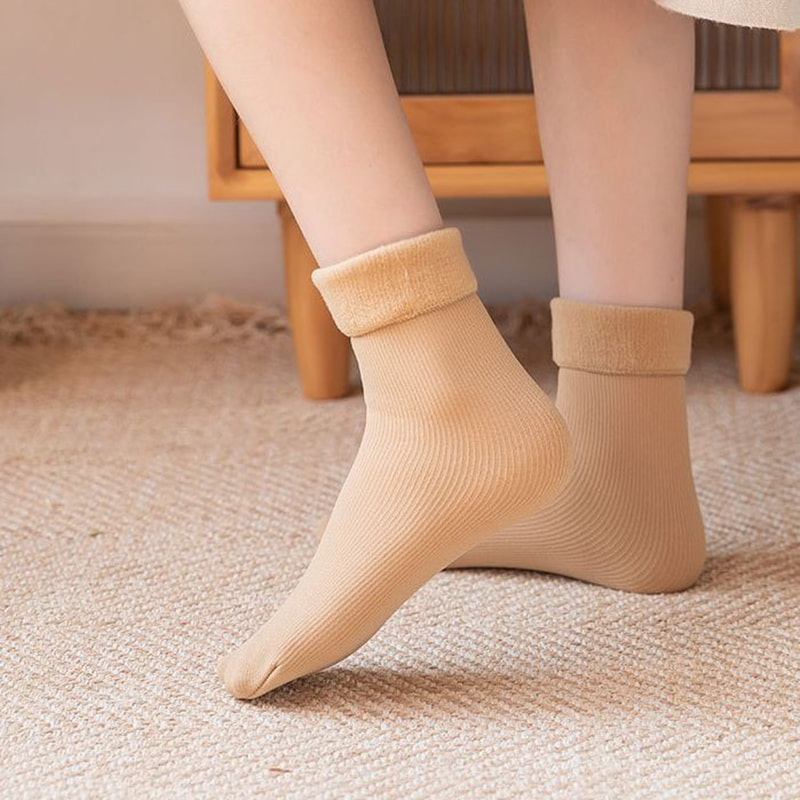 Calzini per bambini, intersuola, strisce verticali invernali e invernali, calzini da neve in cashmere imitazione, calzini di velluto da uomo e donna Calzini per bambini, intersuola, strisce verticali invernali e invernali, calzini da neve in cashmere imitazione, calzini di velluto da uomo e donna