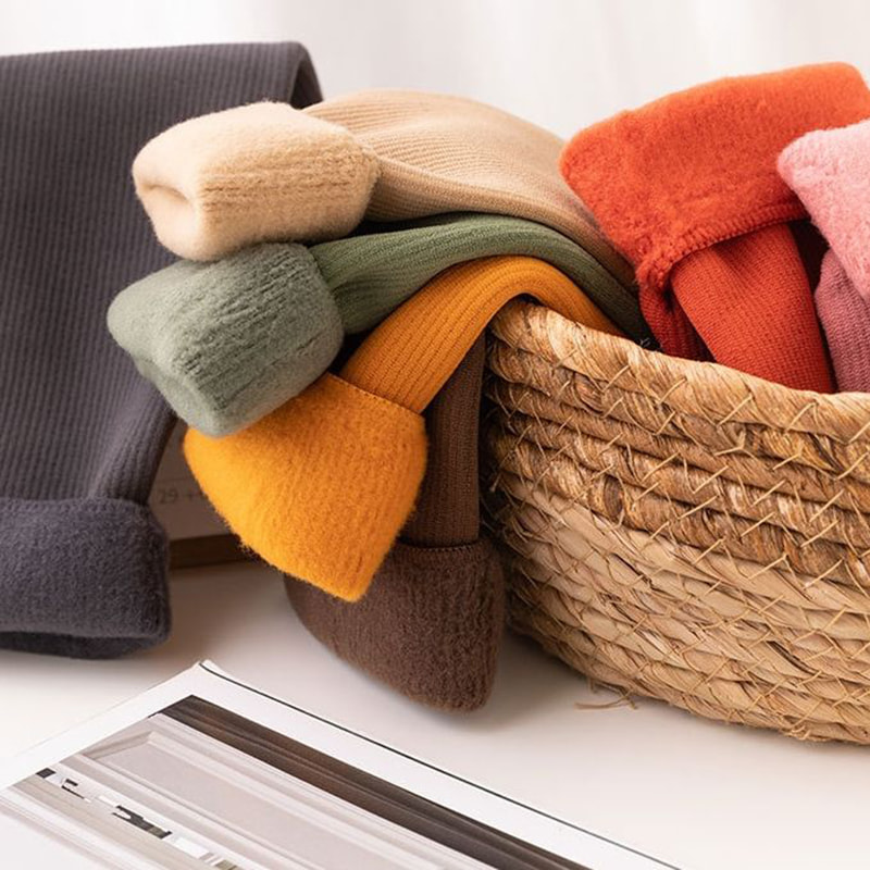 Calzini per bambini, intersuola, strisce verticali invernali e invernali, calzini da neve in cashmere imitazione, calzini di velluto da uomo e donna Calzini per bambini, intersuola, strisce verticali invernali e invernali, calzini da neve in cashmere imitazione, calzini di velluto da uomo e donna