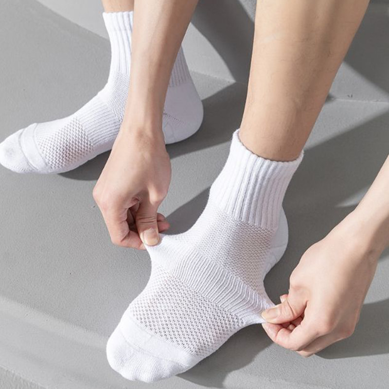 Calzini da uomo primavera e autunno sport calzini di cotone di cotone professionista calzini da corsa