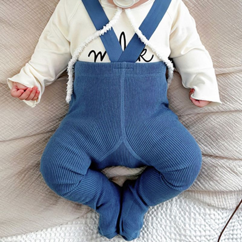 Baby collant Anti Fall, protezione dello stomaco, calze a base traspirante, colore solido autunno e inverno, piedi connessi, tute di Internet famose per bambini